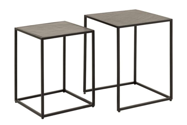 MOUNTAIN SOUL fekete dohányzóasztal 2db/szett