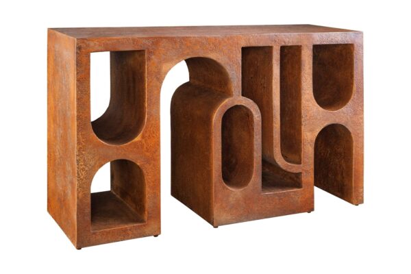 ART AMBIENTE cement-réz konzolasztal 120cm