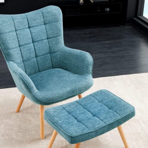 SCANDINAVIA kék bükkfa fotel