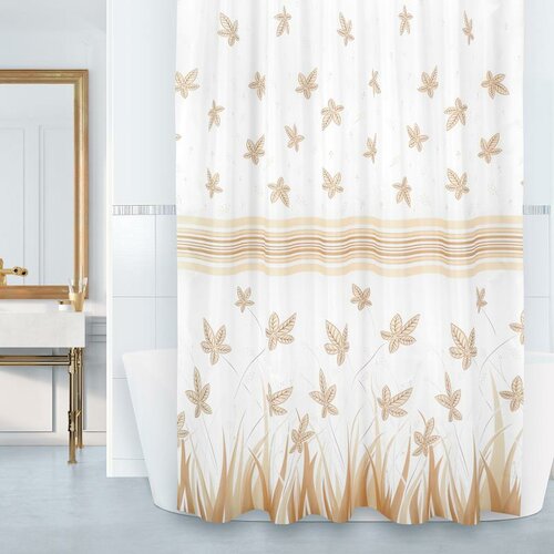 Bellatex Fürdőszoba függöny List bézs