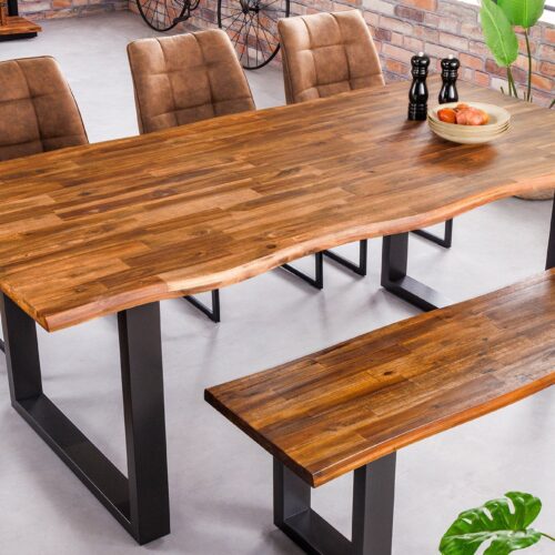 GENESIS barna akácfa étkezőasztal 200cm