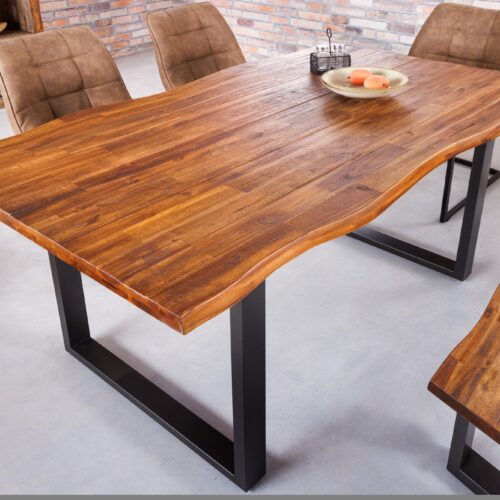 GENESIS barna akácfa étkezőasztal 140cm