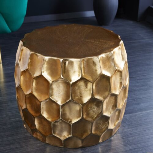 ORGANIC ORIENT arany alumínium dohányzóasztal 55cm