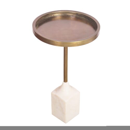 TRAYFUL arany márvány dohányzóasztal 55cm