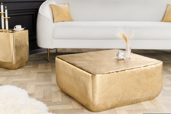 UNIT arany alumínium dohányzóasztal 70cm