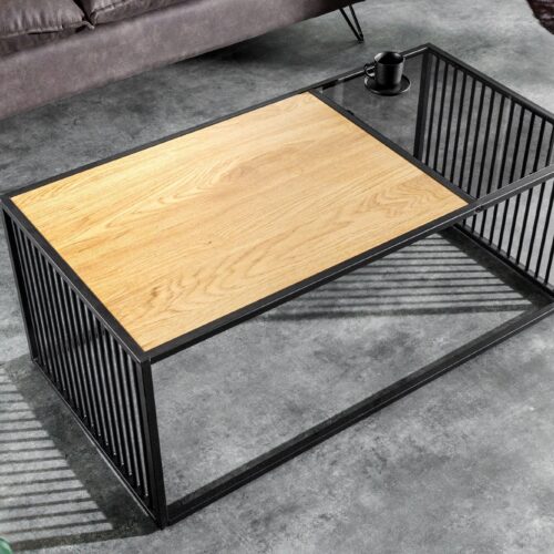 ARCHITECTURE barna dohányzóasztal 100cm