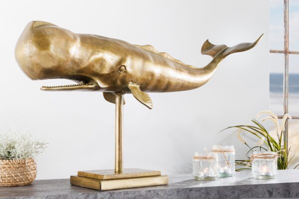 WAL arany alumínium 3d hal dekoráció 70cm WAL arany alumínium 3d hal dekoráció 70cm