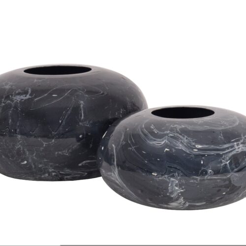 STONE 2 részes fekete kő váza STONE 2 részes fekete kő váza