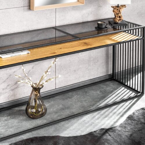 ARCHITECTURE barna konzol asztal 120cm