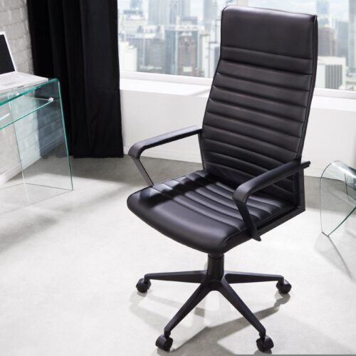 LAZIO fekete műbőr szék