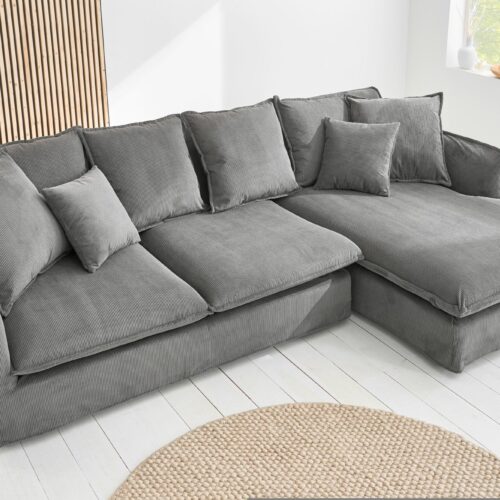 HEAVEN szürke sarokkanapé 255cm