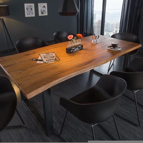 MAMMUT barna akácfa étkezőasztal 160cm