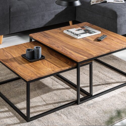 ELEMENTS barna kétrészes dohányzóasztal