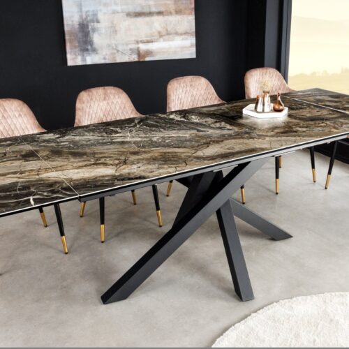 MARVELOUS márványhatású kerámia étkezőasztal 180-220-260cm MARVELOUS márványhatású kerámia étkezőasztal 180-220-260cm