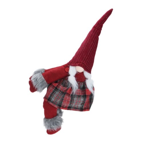 Manó dekoratív függönytartó piros