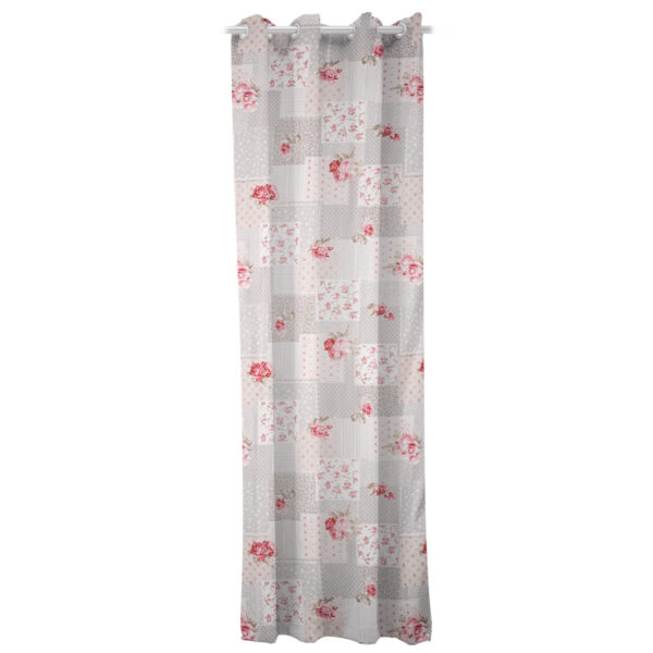 Patchwork függöny szürke