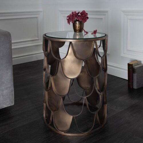 ABSTRACT bronz fém lerakóasztal