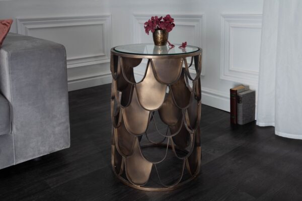 ABSTRACT bronz fém lerakóasztal