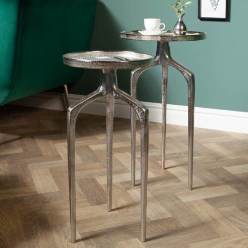 ABSTRACT ezüst alumínium lerakóasztal