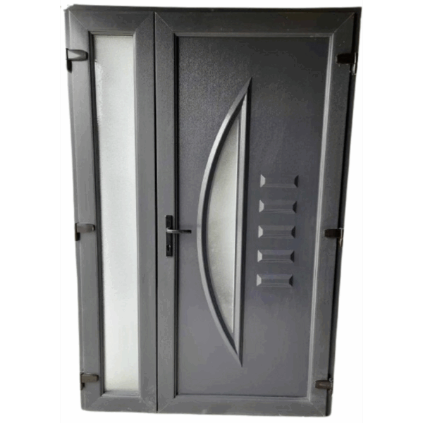 Andy - Műanyag bejárati ajtó / 138x208 / Antracit / NYITHATÓ OLDALLAL - Andy - Műanyag bejárati ajtó / 138x208 / Antracit / NYITHATÓ OLDALLAL -