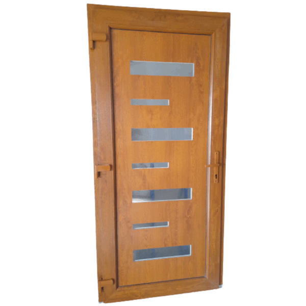 Alex - Aranytölgy - Műanyag Bejárati ajtó / 98x208 / Alex - Aranytölgy - Műanyag Bejárati ajtó / 98x208 /