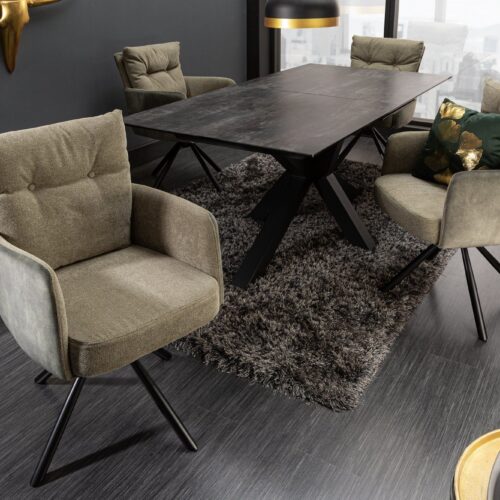 BIG GEORGE zöld bársony szék