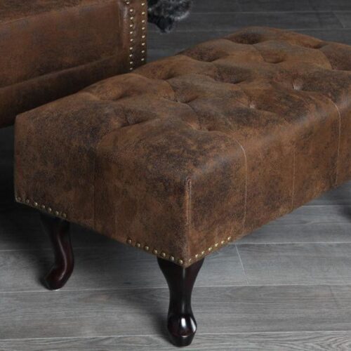 CHESTERFIELD antik barna lábzsámoly