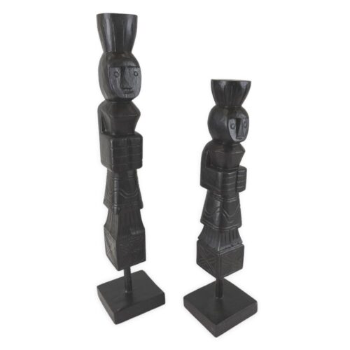 CICAK fekete törzsi szobor 52 cm CICAK fekete törzsi szobor 52 cm