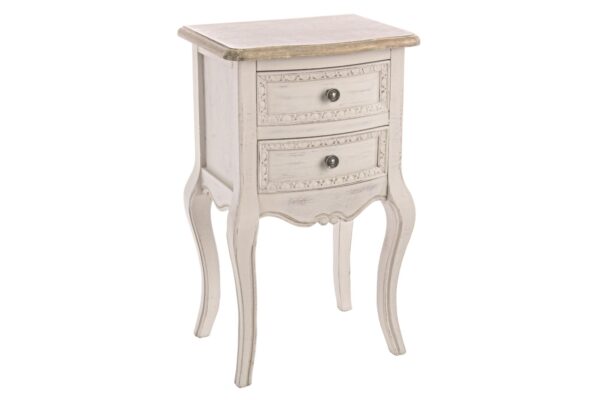 CLARISSE lerakóasztal 2 fiókkal 40cm