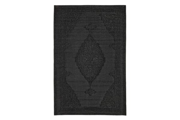 DELBAR fekete szőnyeg 180cm