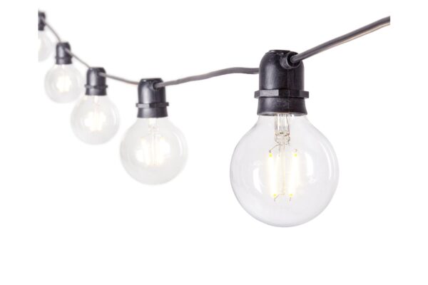BRIGHT átlátszó üveg kültéri lámpa 8cm