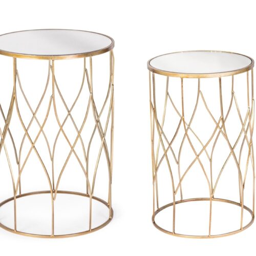 ELENOR 2 részes kerek dohányzóasztal V1