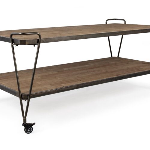 EXHIBITOR 2 szintes kiállító asztal kerekekkel