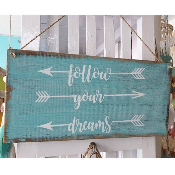 MIMPI türkiz fa tábla 40x20 cm MIMPI türkiz fa tábla 40x20 cm