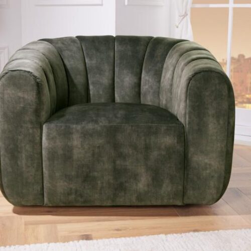 BABYLON zöld bársony fotel