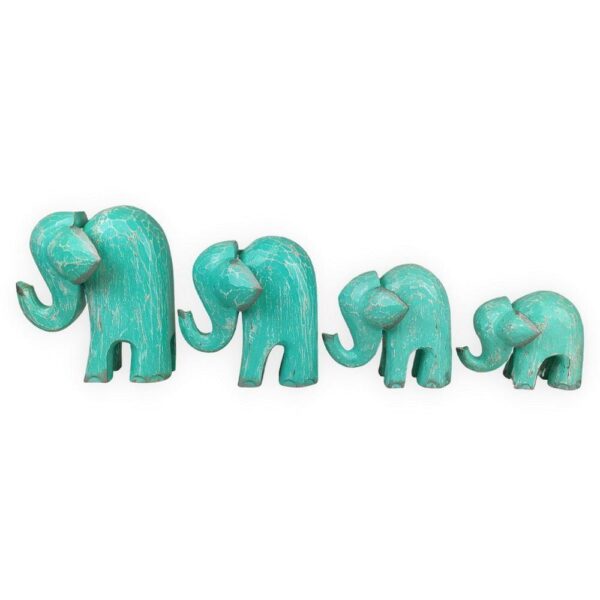 GAYAH türkiz elefánt szobor S