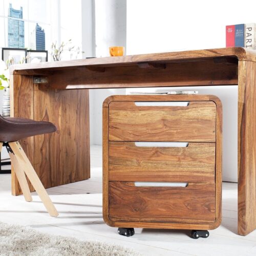 GOA gurulós rózsafa irodai tároló 60cm