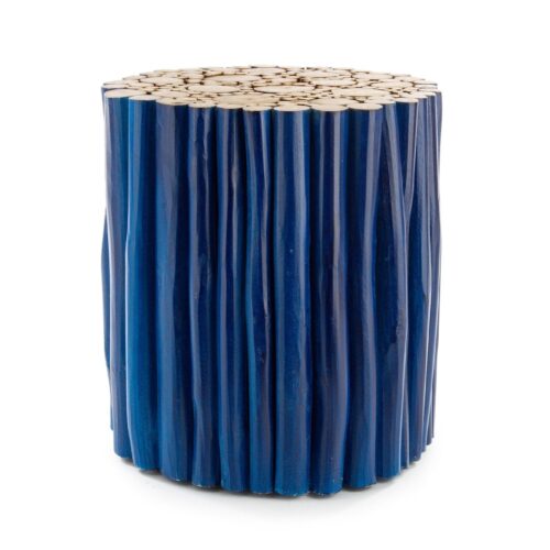 GUADALUPE kék dohányzóasztal 38x38cm