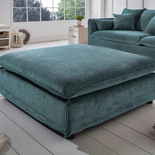 HEAVEN zöld bársony puff