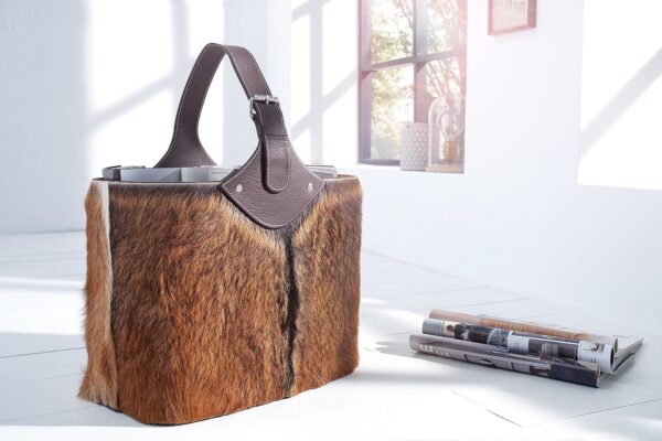 HIDE valódi szőrme újságtartó