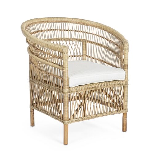 JOSEFINA natúr kültéri fotel párnával