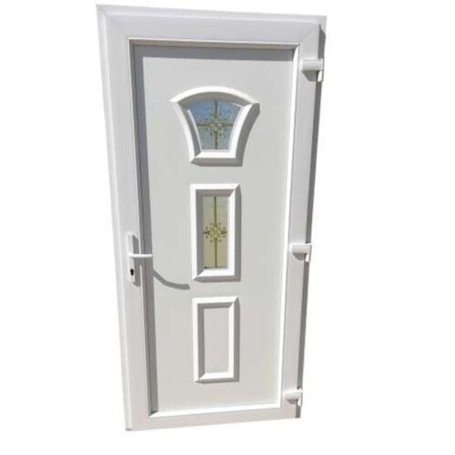 Juliett - Műanyag bejárati ajtó /98x208/ Fehér / Juliett - Műanyag bejárati ajtó /98x208/ Fehér /