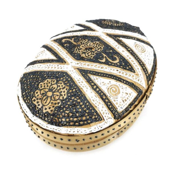 JUNE fekete bambusz tárolódoboz