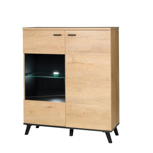 SIRAN II fekete és barna mdf komód SIRAN II fekete és barna mdf komód