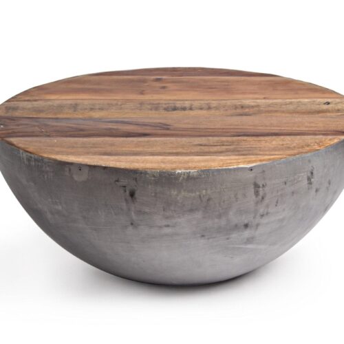 LANCASTER szürke dohányzóasztal 70cm átmérő