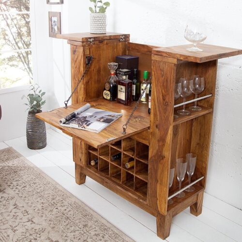 MAKASSAR rózsafa bárszekrény