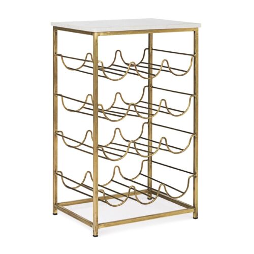 MARMOL dohányzóasztal 12 palackos bortartóval