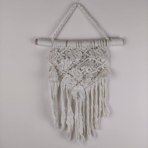 MENGGANTUNG törtfehér makramé