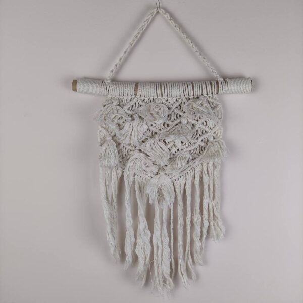 MENGGANTUNG törtfehér makramé