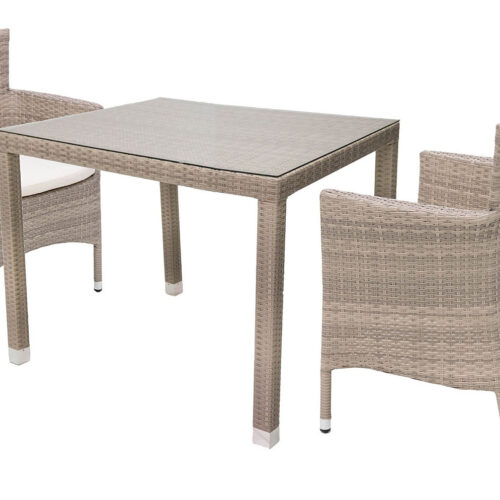 Garden rattan szerelvény MODENA I. 1 + 2 (szürke-bézs)